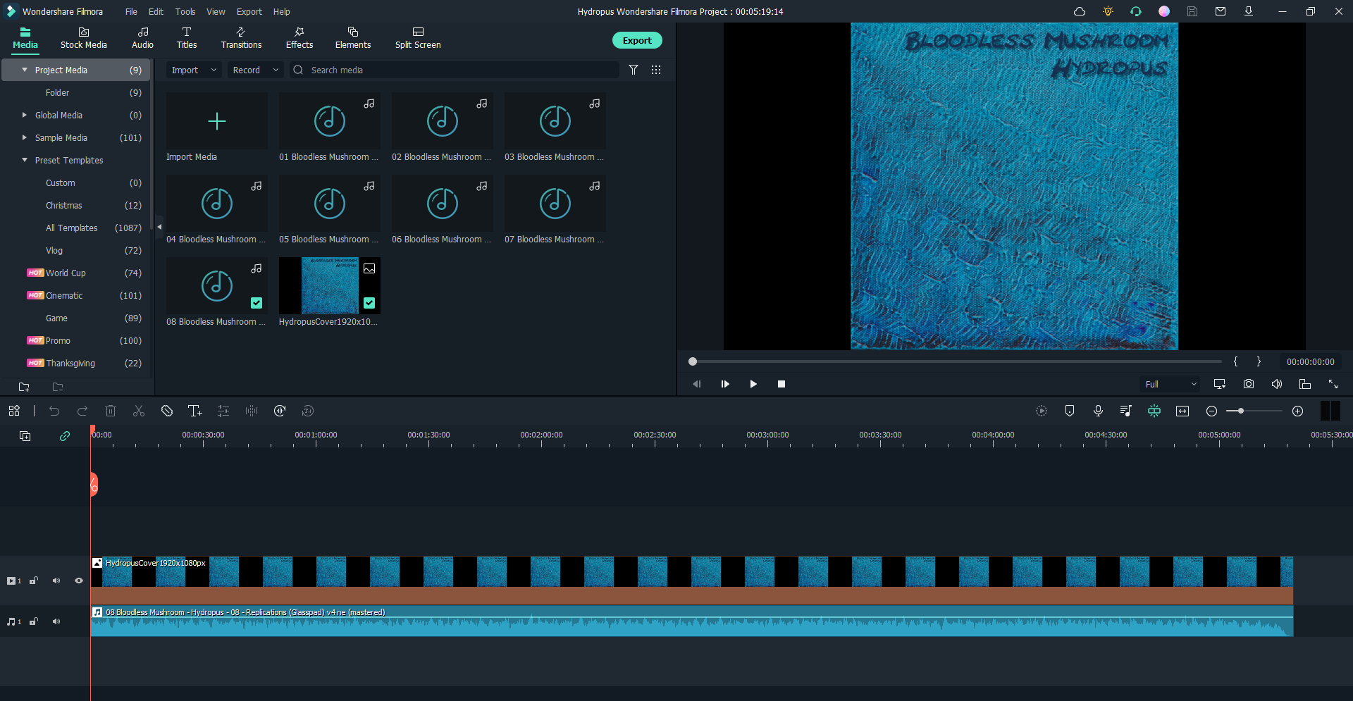 Creating Album Art Videos with Wondershare Filmora